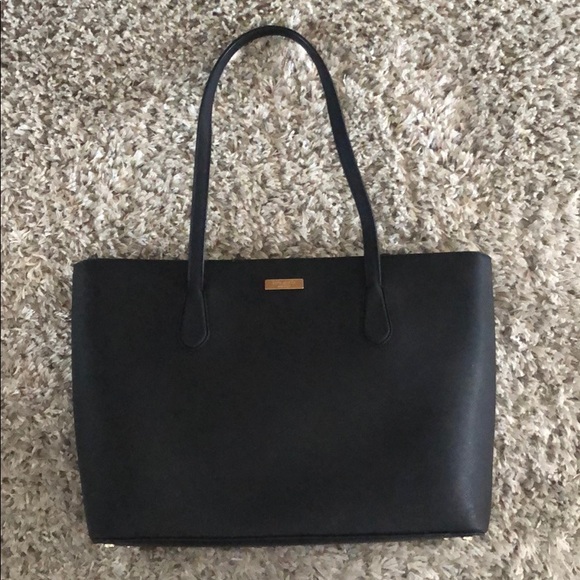 kate spade Handbags - Kate Spade black leather tote purse